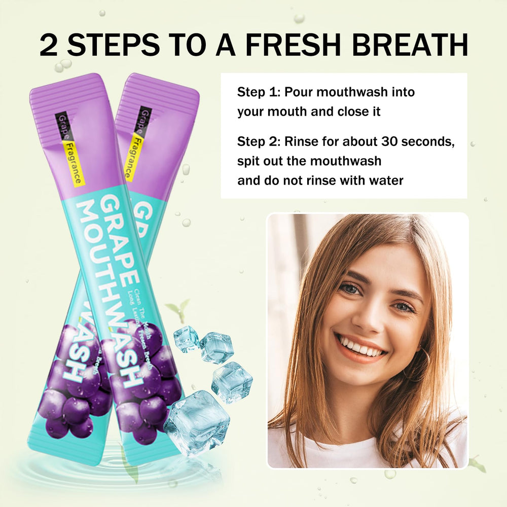 Portable mouthwash kit ready for travel