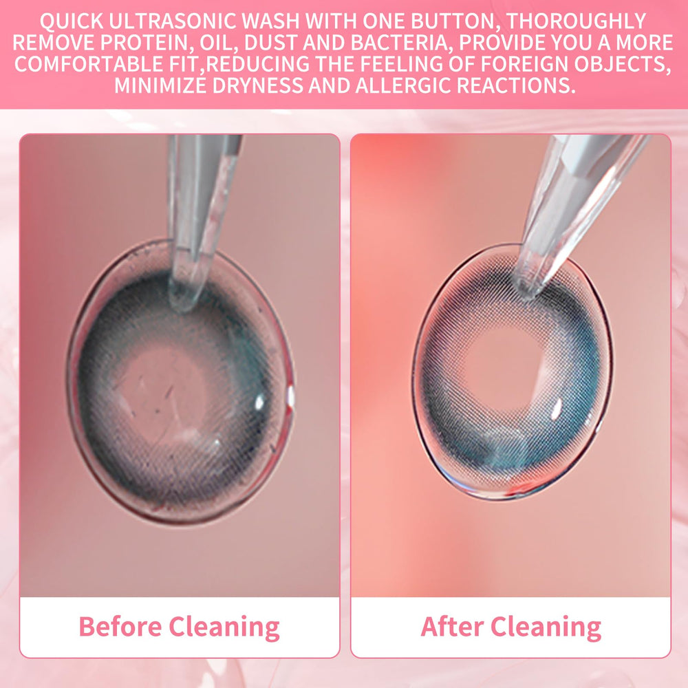 3-minute automatic cleaning cycle in pink device