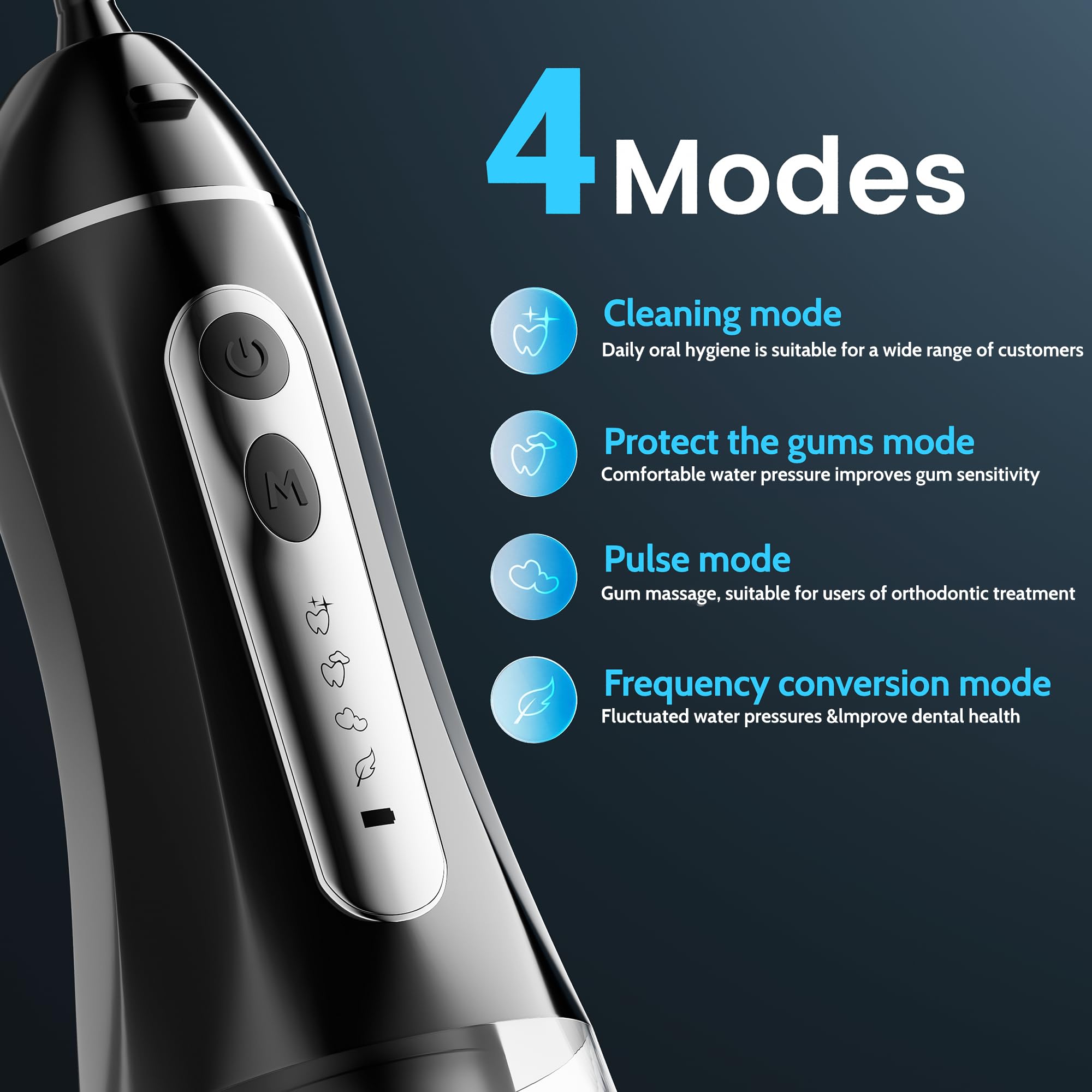 Portable water flosser in travel size