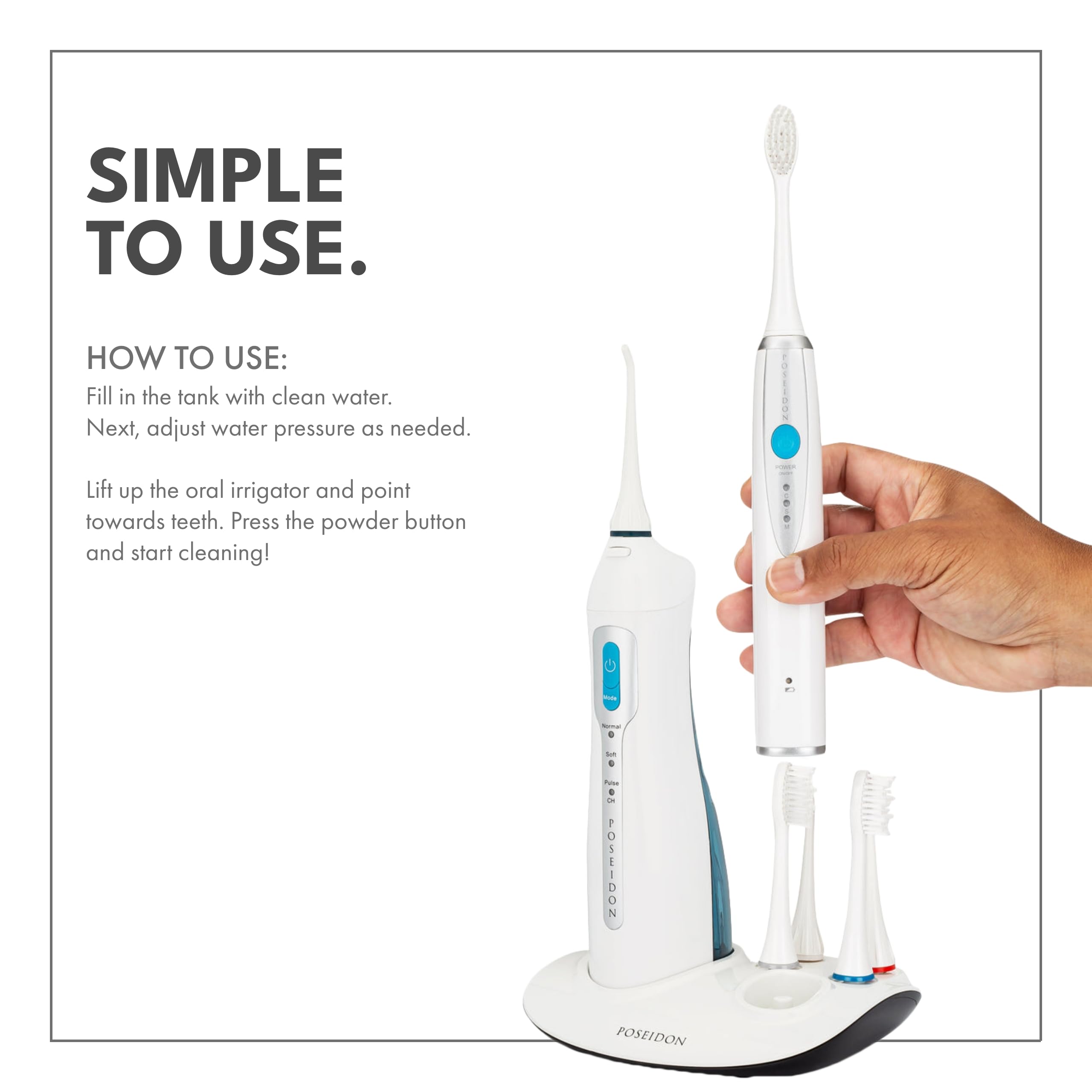 Poseidon combo helping fight bad breath