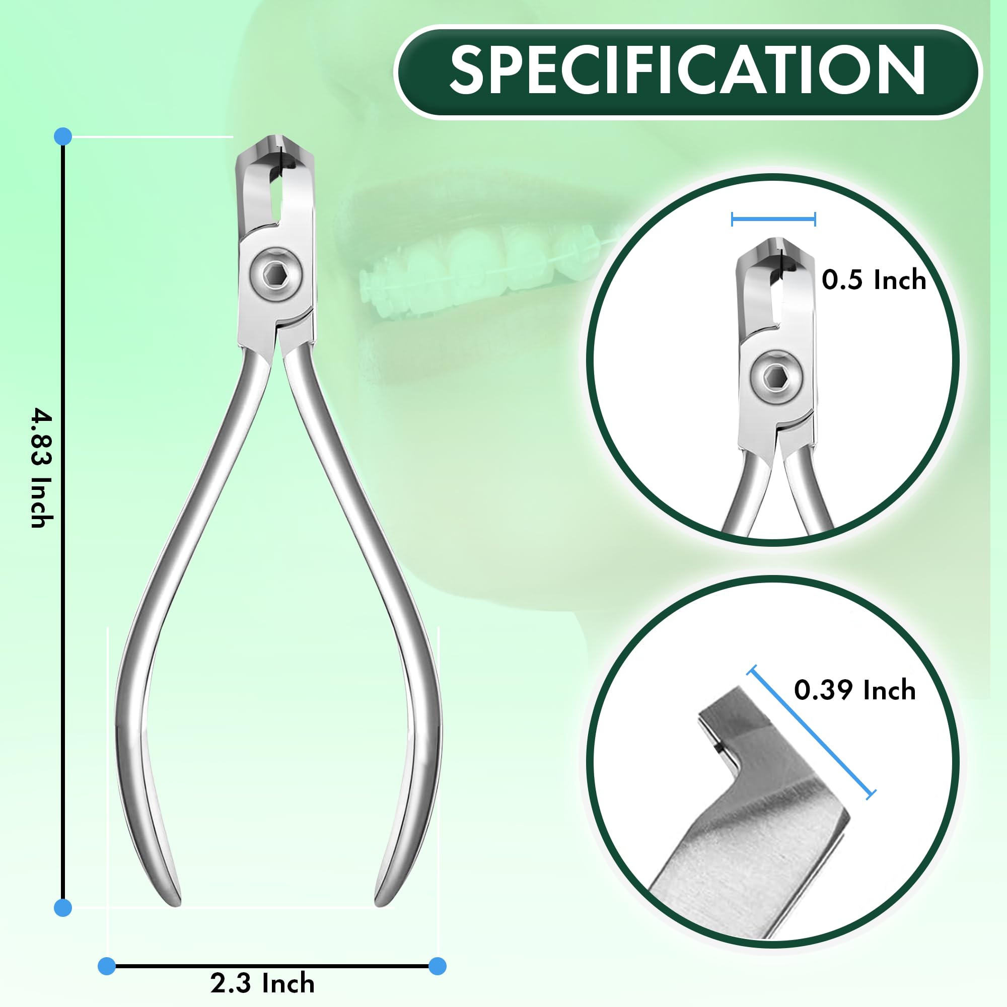 Orthodontic braces removal tool kit including Distal End Cutter