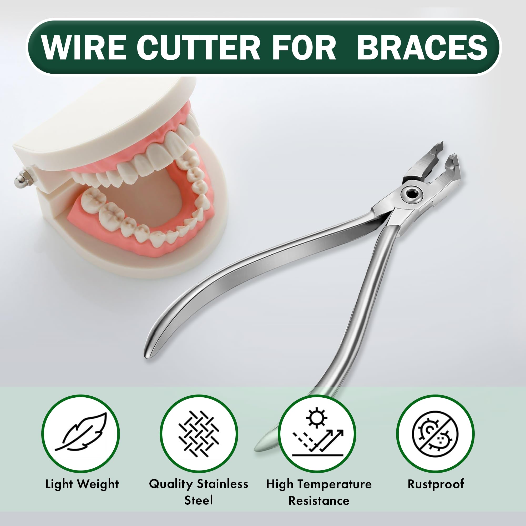 Close-up of POSHOME Distal End Cutter cutting wire