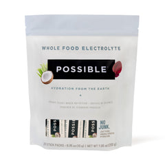 Front label of POSSIBLE Whole Food Electrolyte powder