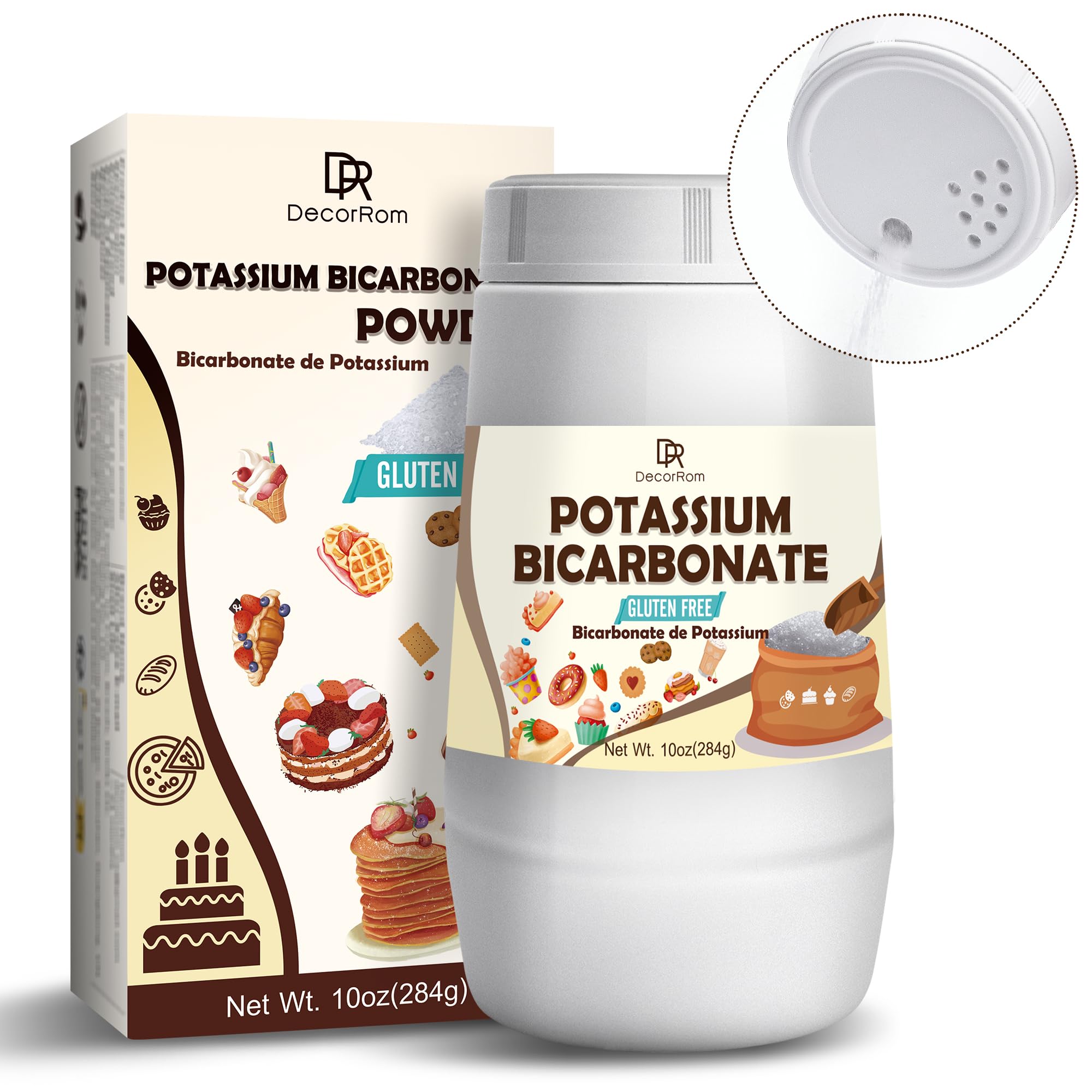 Anti-caking formula and easy pour packaging