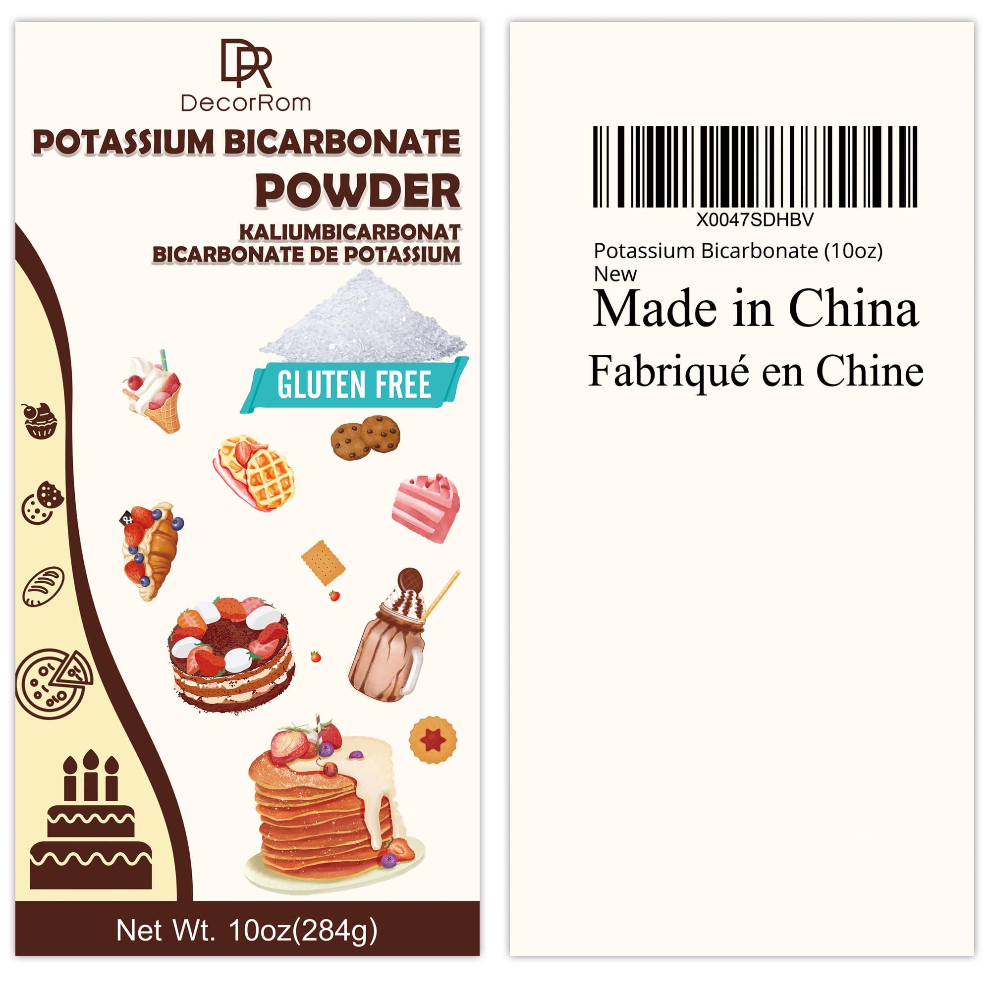 Food-grade potassium bicarbonate packaging