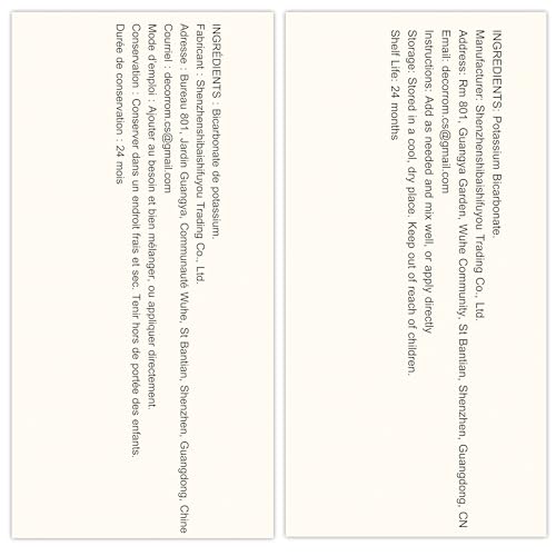 Shelf life and storage of potassium bicarbonate powder