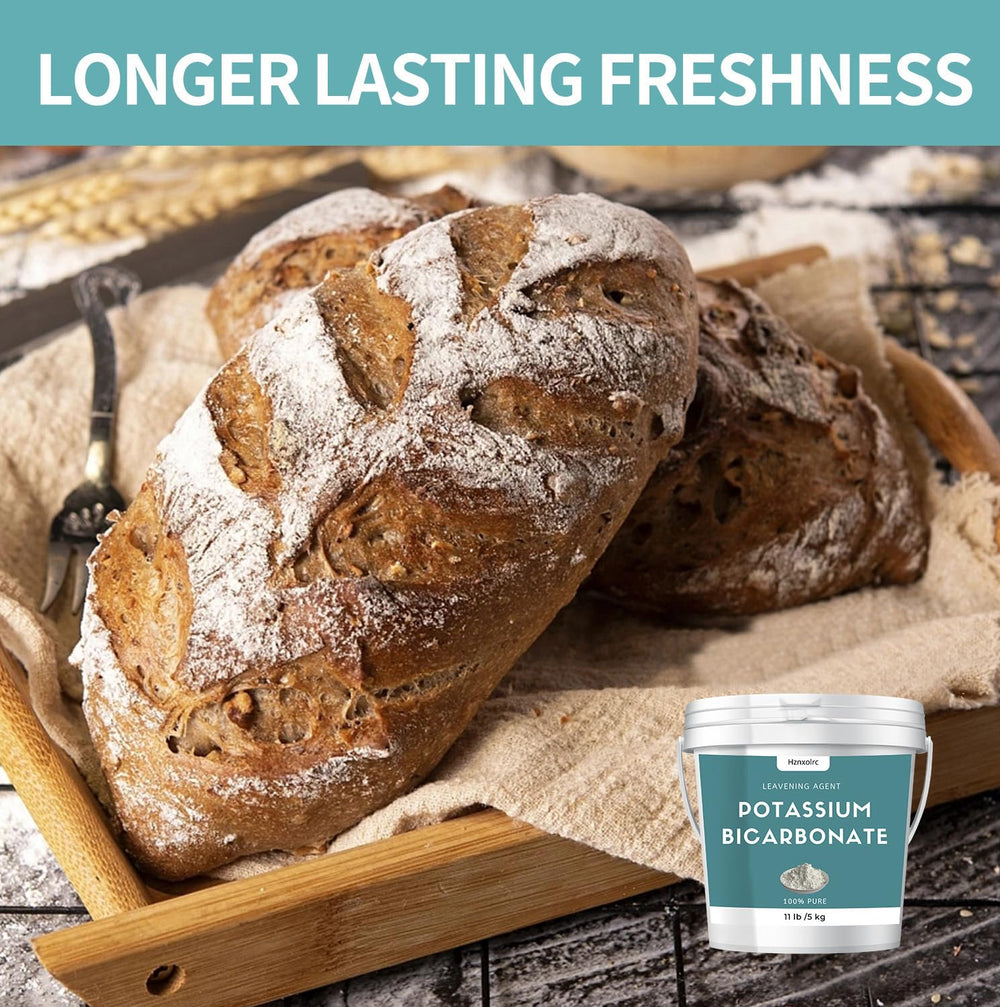 Potassium bicarbonate used for acidity regulation in wine and beer