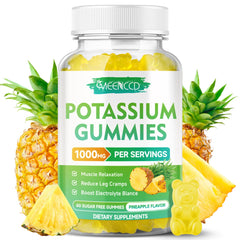 Front view of Potassium Citrate Gummies 1000mg bottle