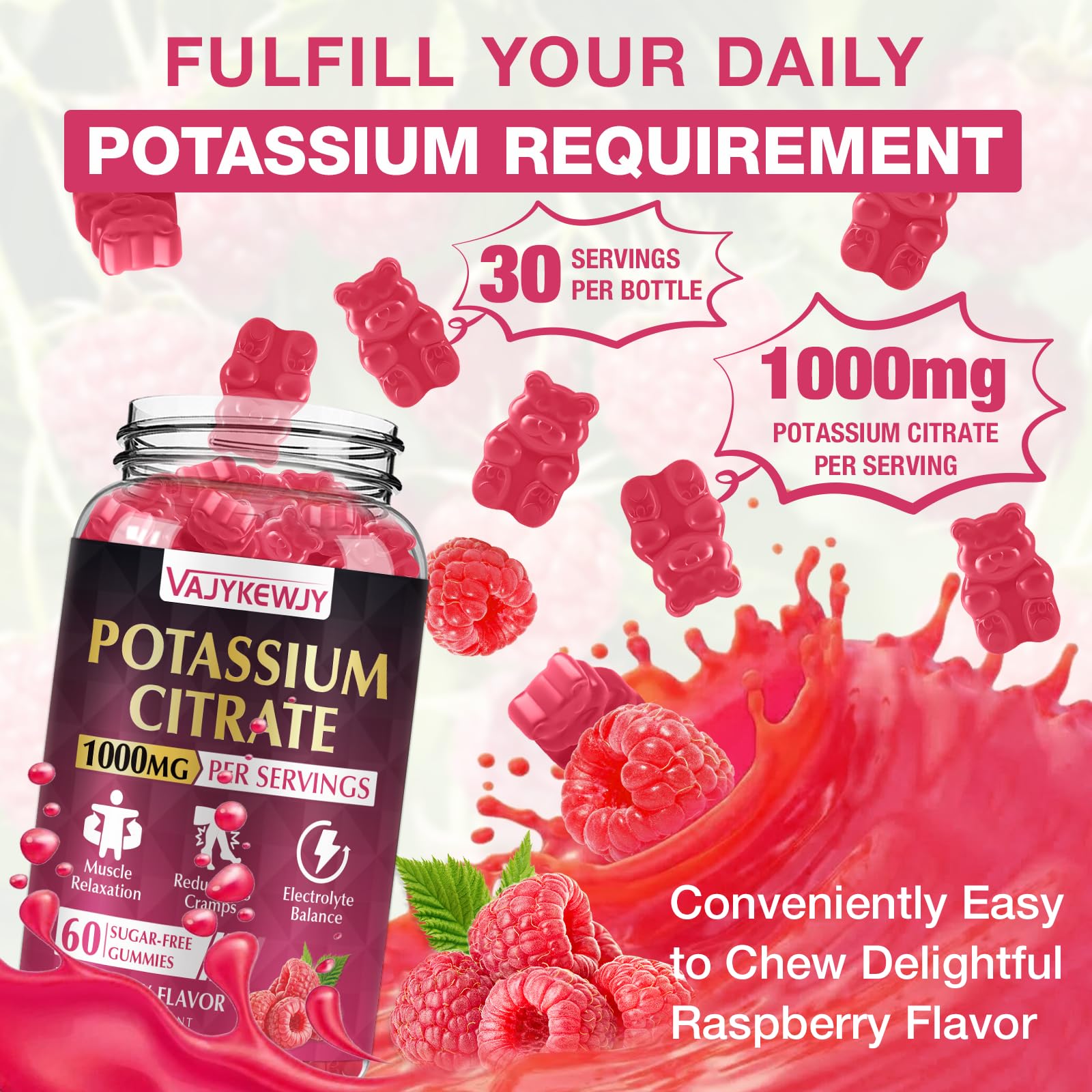 Two-pack packaging for Potassium Citrate Gummies.