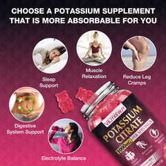 Potassium Citrate Gummies serving on a spoon.