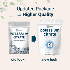 Potassium citrate powder being mixed into a shake