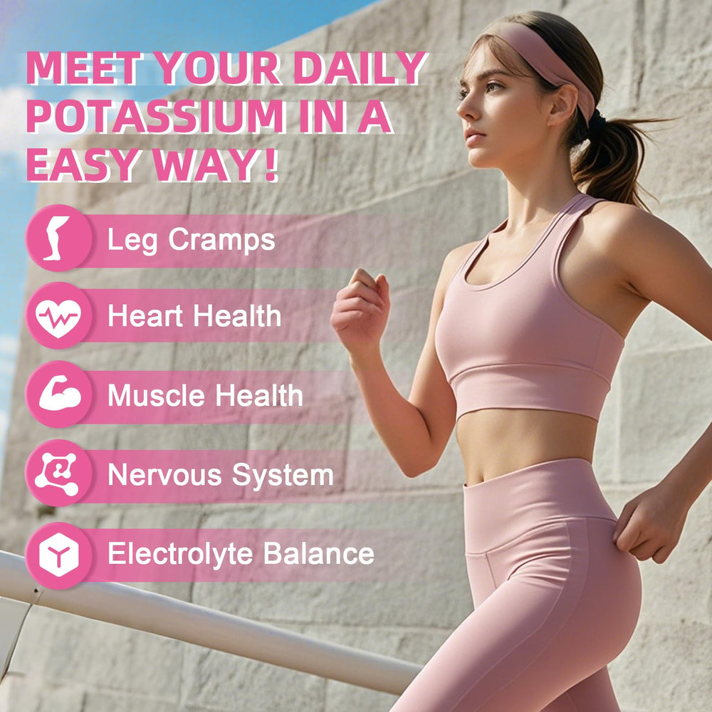 Sugar-free potassium gummies sweetened with stevia