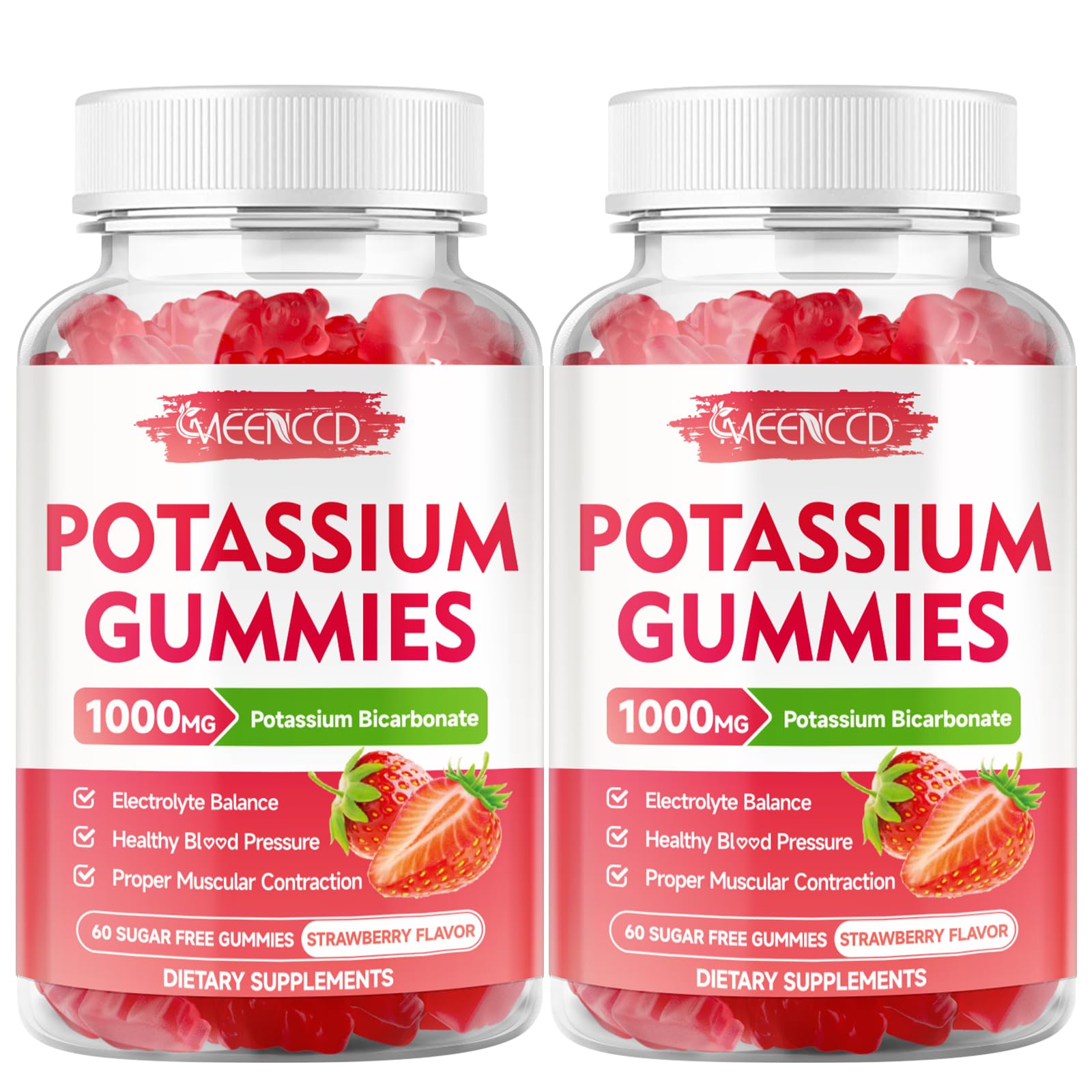 GMP-certified potassium gummy supplement packaging