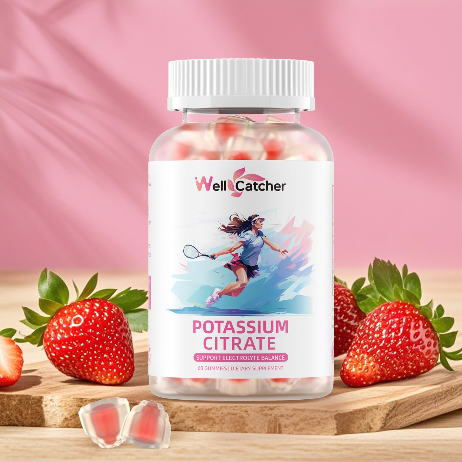 Potassium gummies suitable for adults and kids