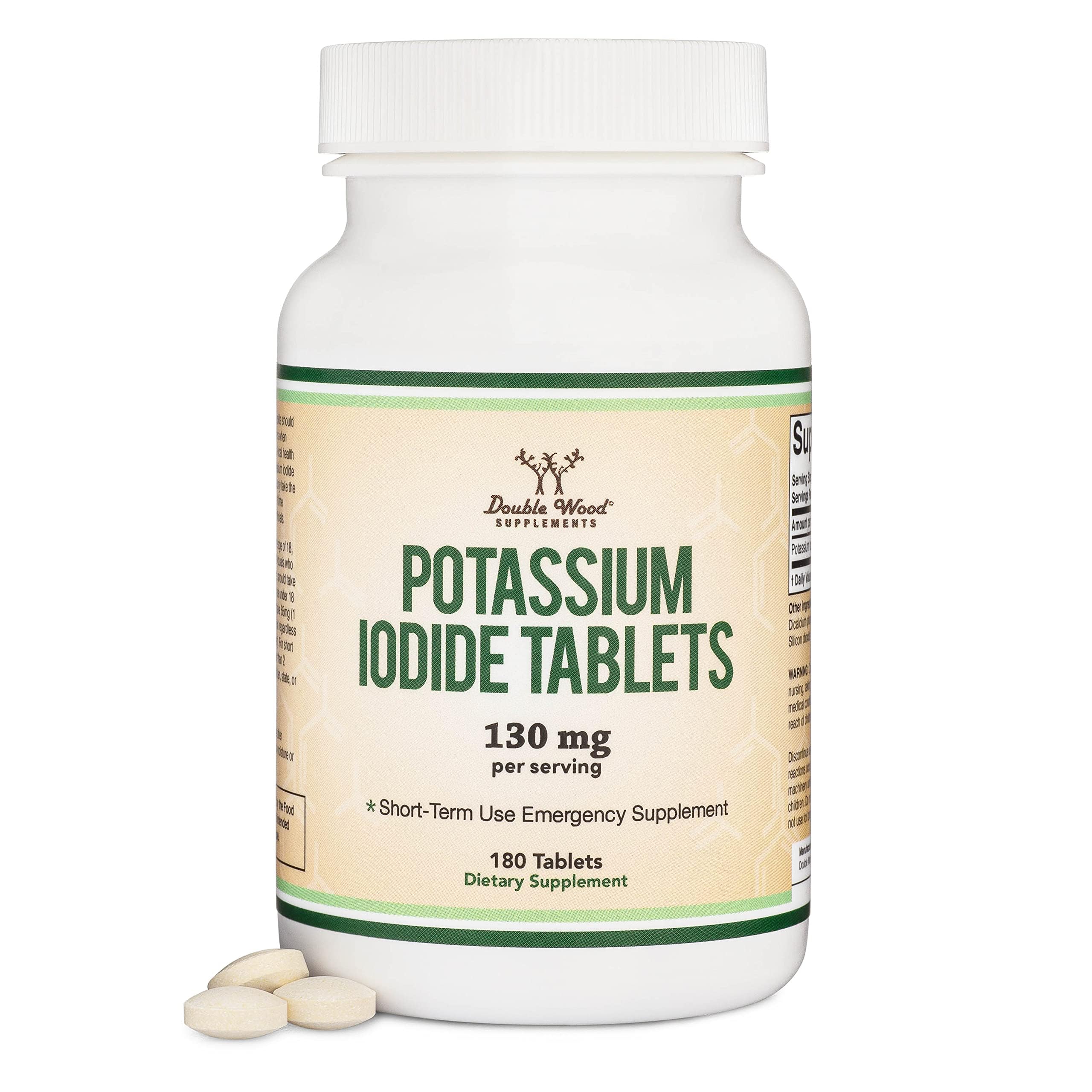 Potassium iodide 130 mg tablets – front view