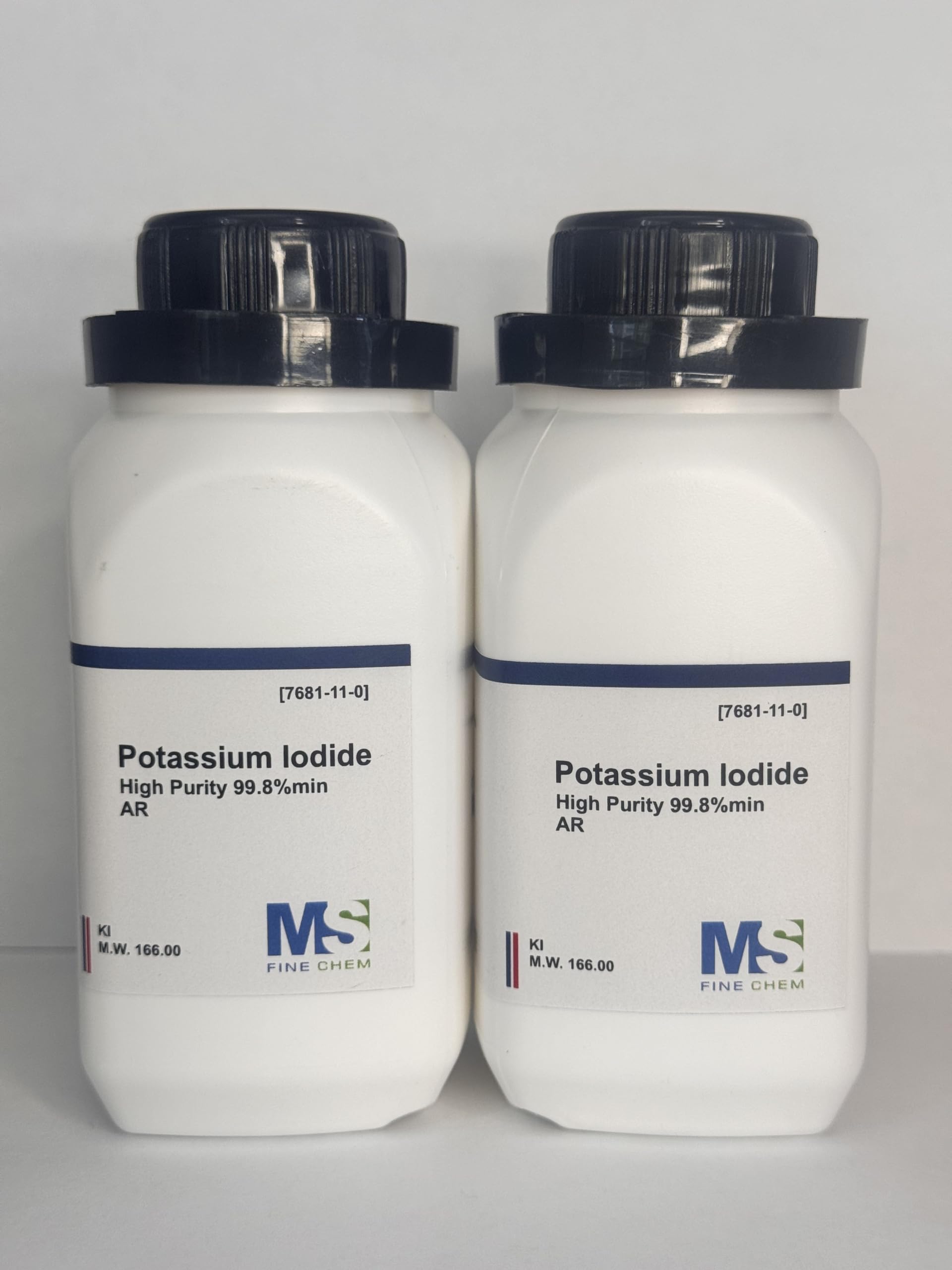 Potassium iodide high-purity crystals or powder – 200 g total in 2x100 g portions