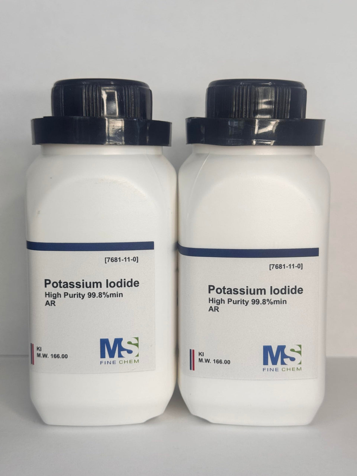 Potassium iodide high-purity crystals or powder – 200 g total in 2x100 g portions