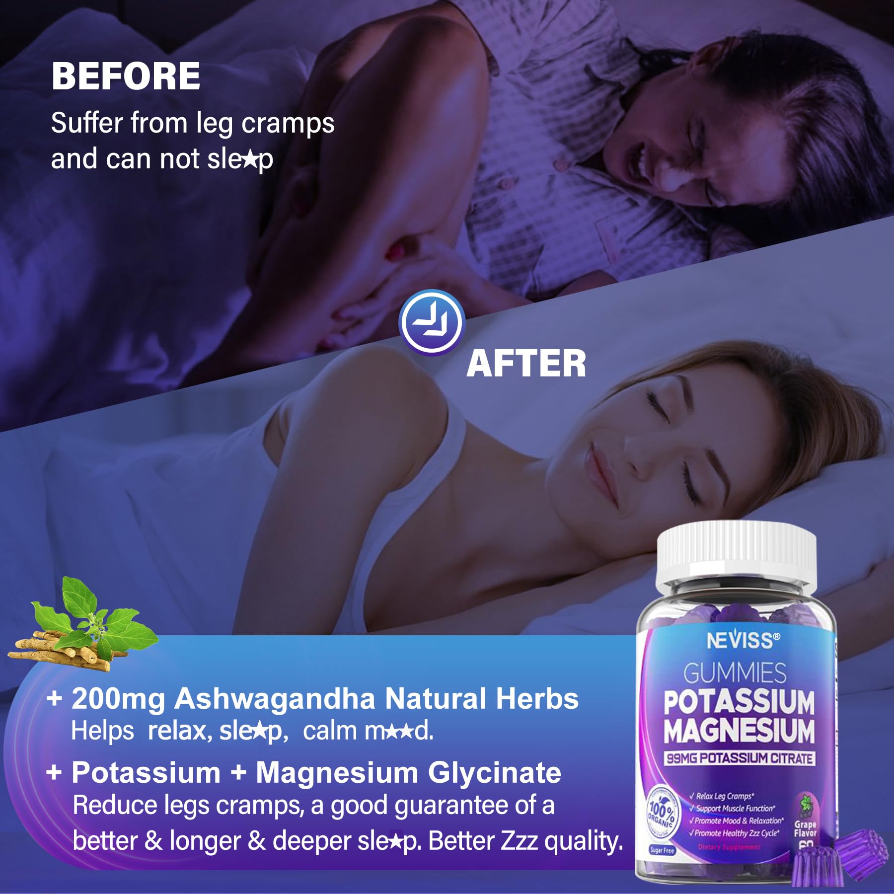 Electrolyte balance concept with potassium and magnesium