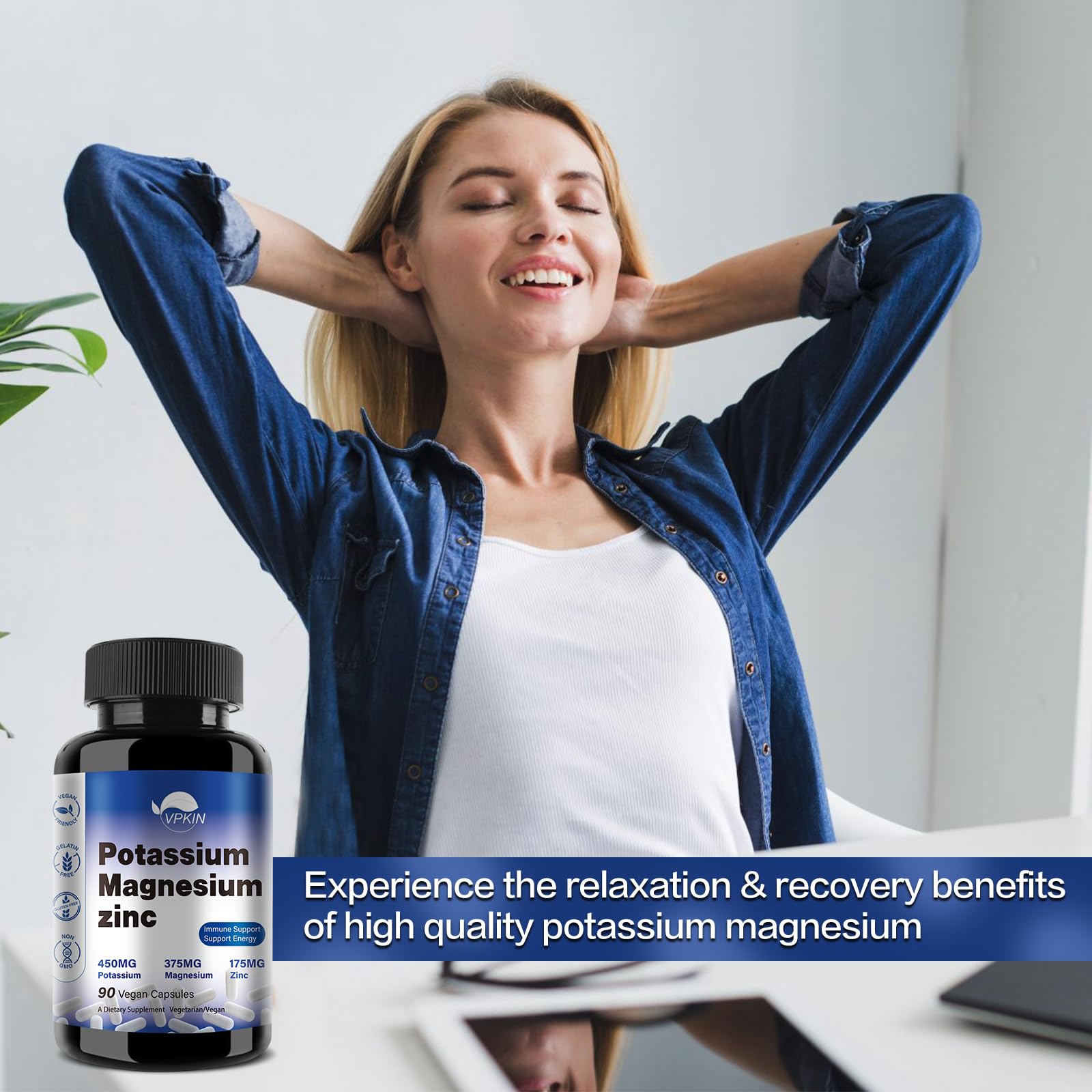 Magnesium promotes relaxation and better sleep