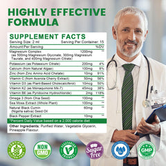 Back label showing ingredients and directions for two-pack supplement