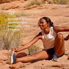 High-potency potassium mineral supplement for energy support