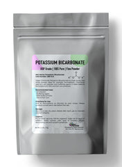 Potassium Bicarbonate Powder 1 kg / 2.2 lb – Food Grade, Sodium-Free Baking Substitute, pH Buffer by Talsen Chemicals