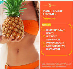 Nutrition facts label on Potent Garden Digestive Enzymes packaging