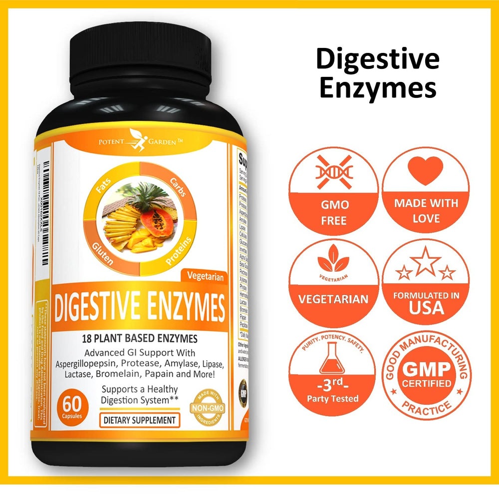 Lifestyle image illustrating digestive health with Potent Garden product