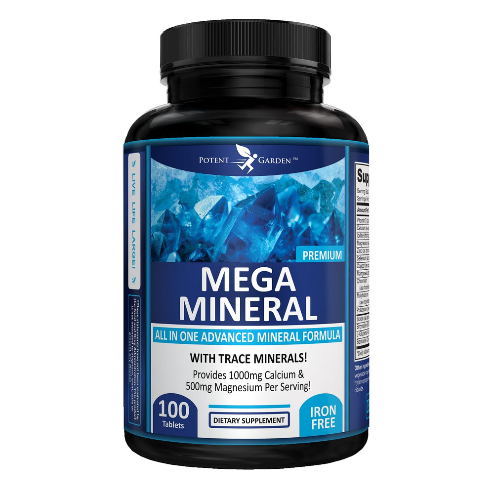 Potent Garden Mega Minerals bottle front view