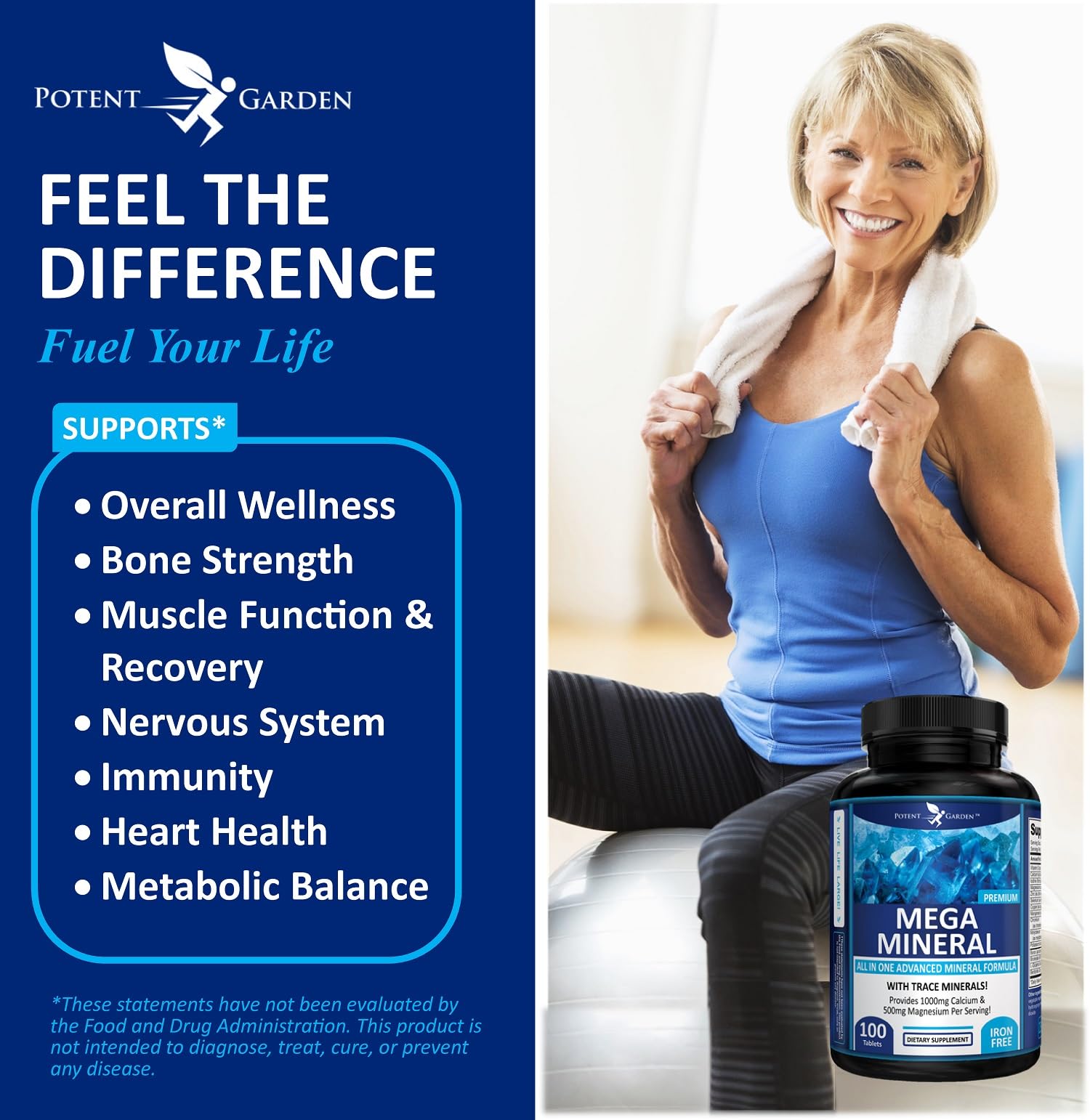 Capsules representing the complete mineral complex