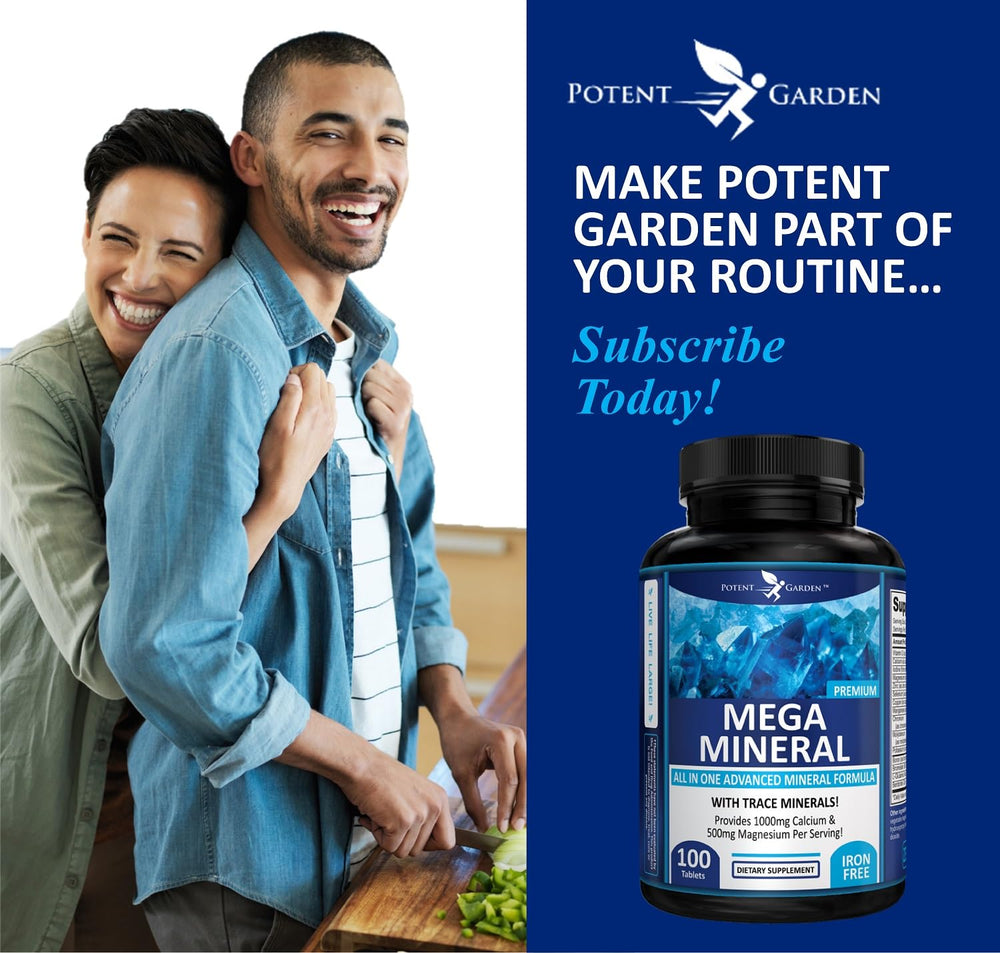 Back label nutrition panel for Mega Minerals