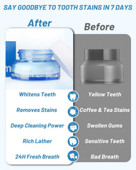 Usage guide image for daily brushing with whitening powder