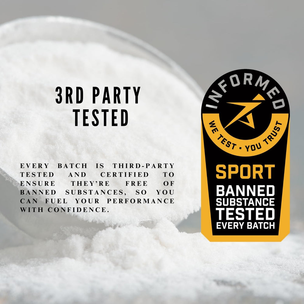 POWER PLAY FUEL Made in USA testing badge reinforces safety and quality assurances.