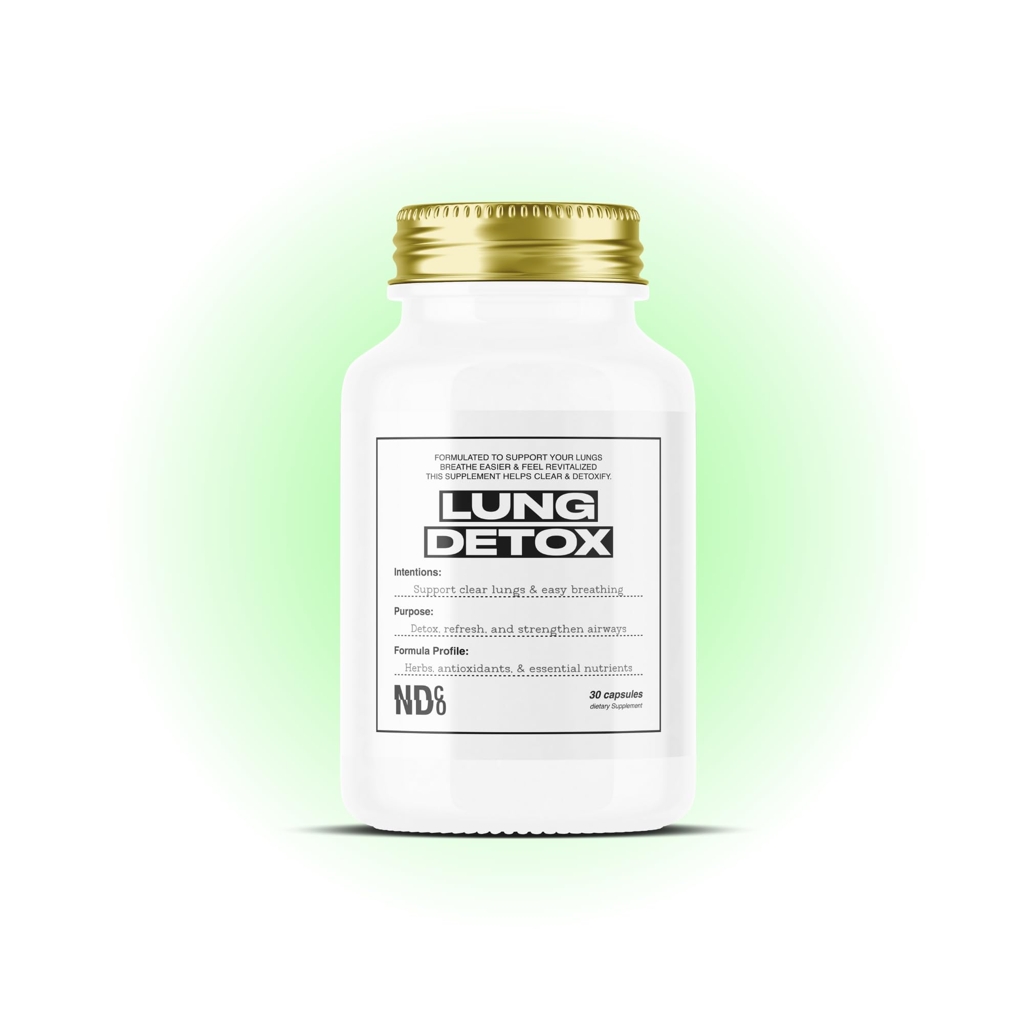 Product image showing Powerful Lung Detox & Cleanse bottle