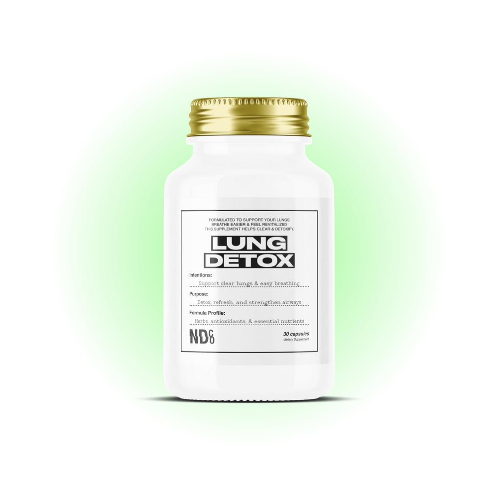 Product image showing Powerful Lung Detox & Cleanse bottle