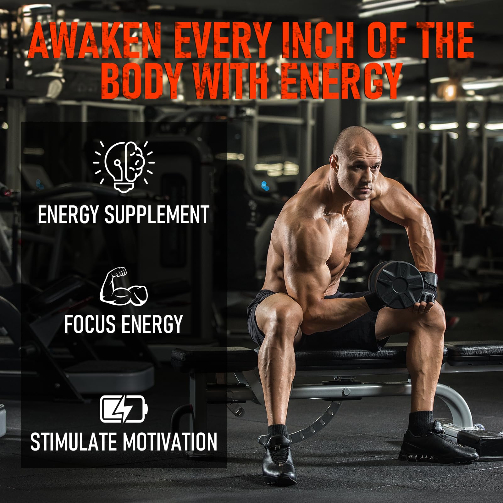 Athlete inhaling energy salt capsule