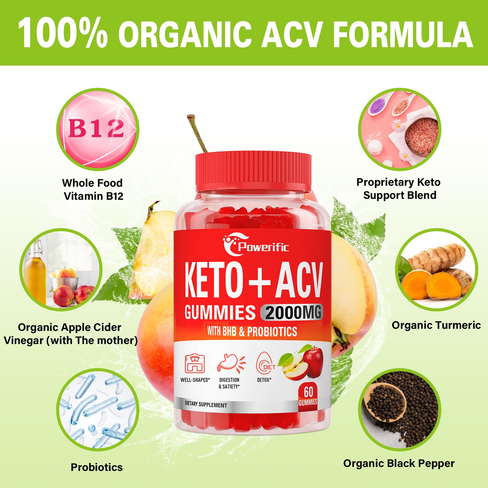 Powerific Organic Turmeric and Black Pepper highlight support absorption and flavor