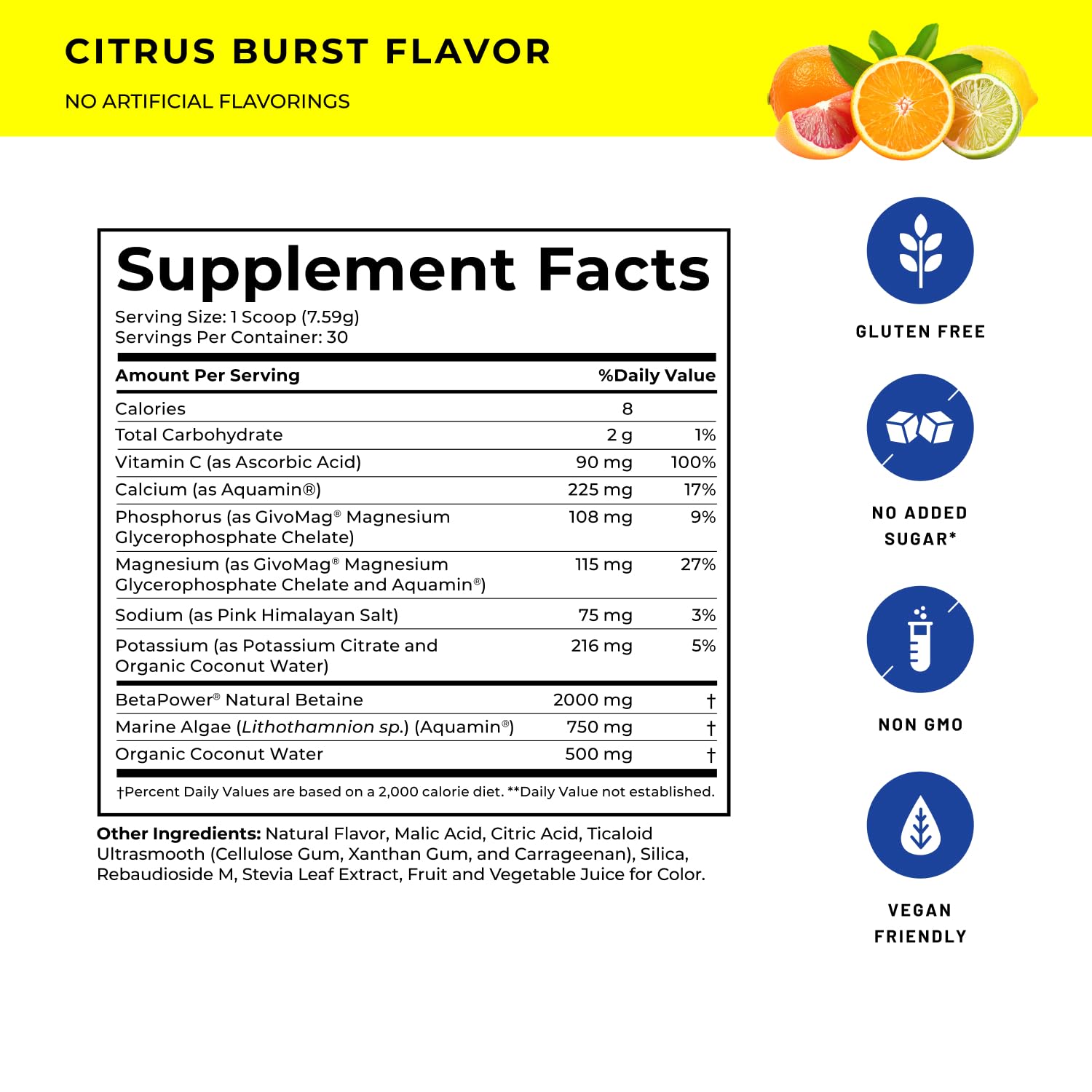 Serving scoop of Peak Replenish powder being poured into a glass