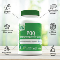 Vegan non-GMO capsules of PQQ PureQQ