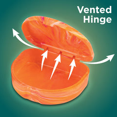 Interior view of Practicon Marble Retainer Case