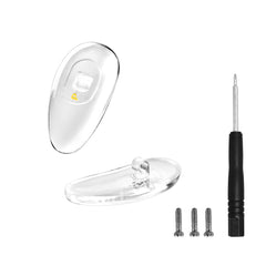 Gold 16.5mm Prada nose pads for eyeglasses and sunglasses