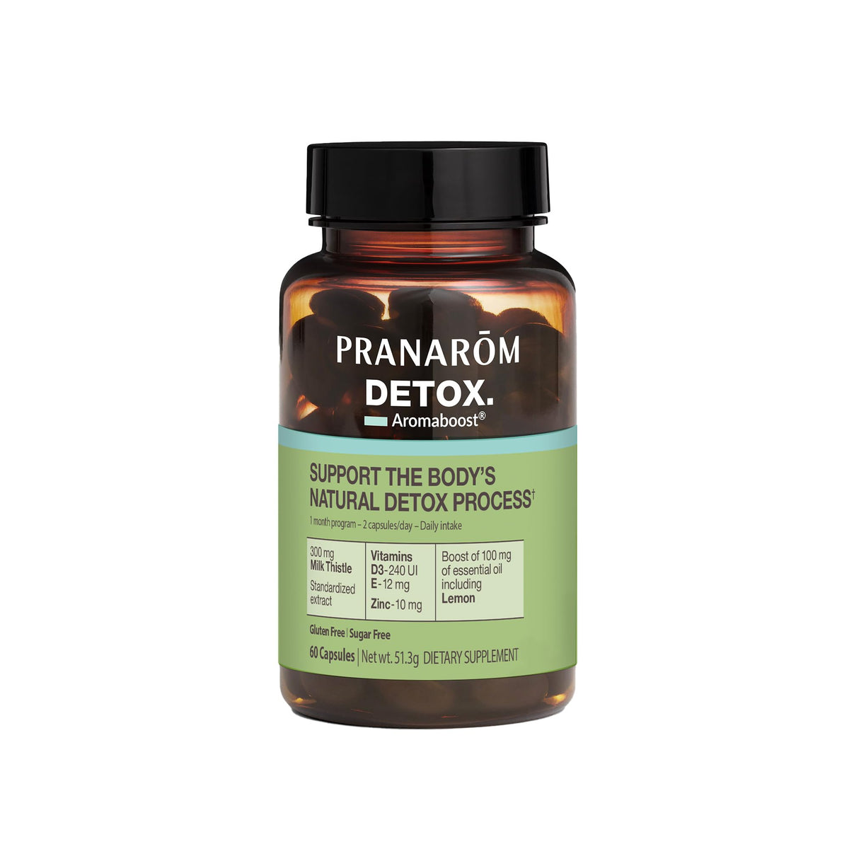 Pranarom Aromaboost Detox bottle front view