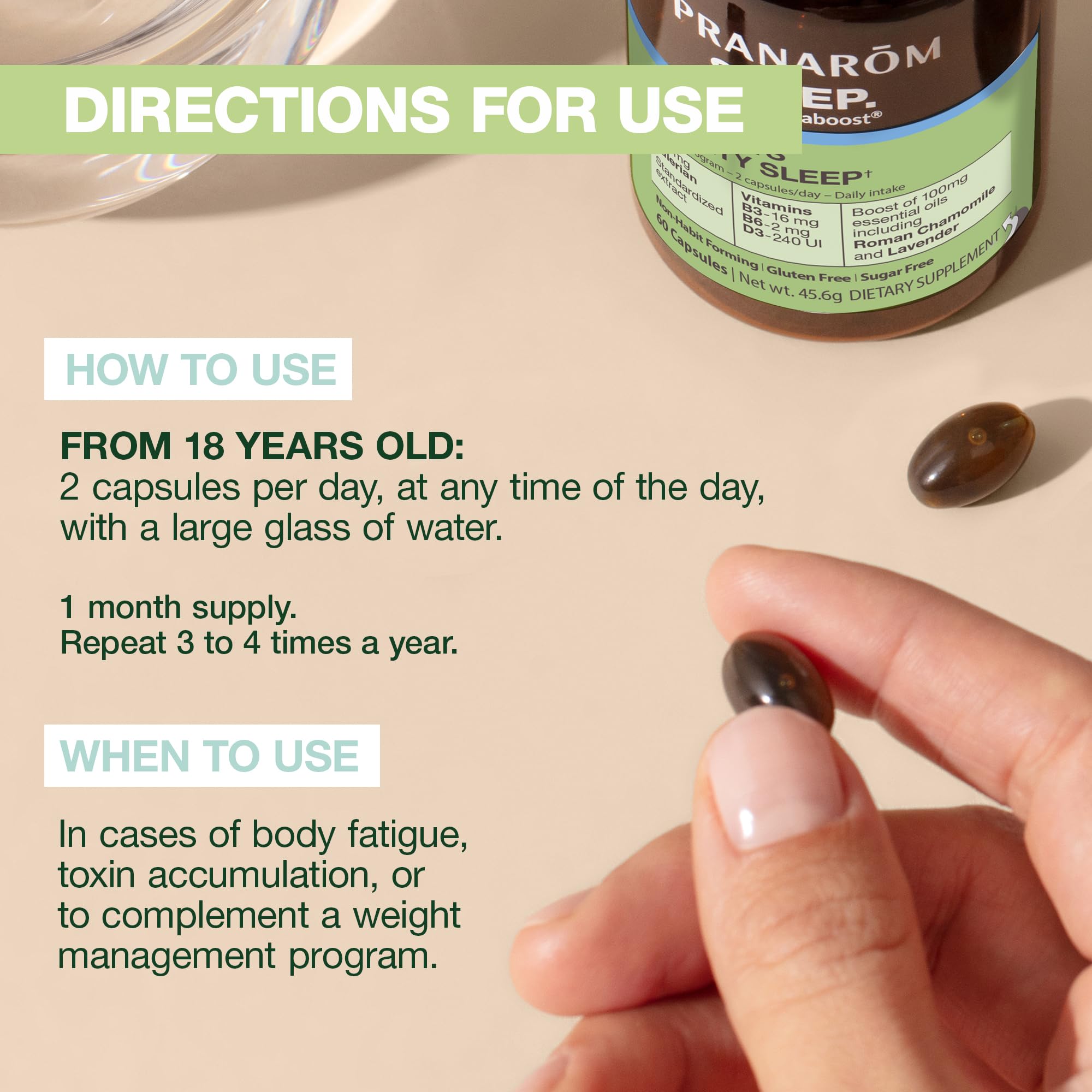 Aromaboost Detox bottle with label and packaging