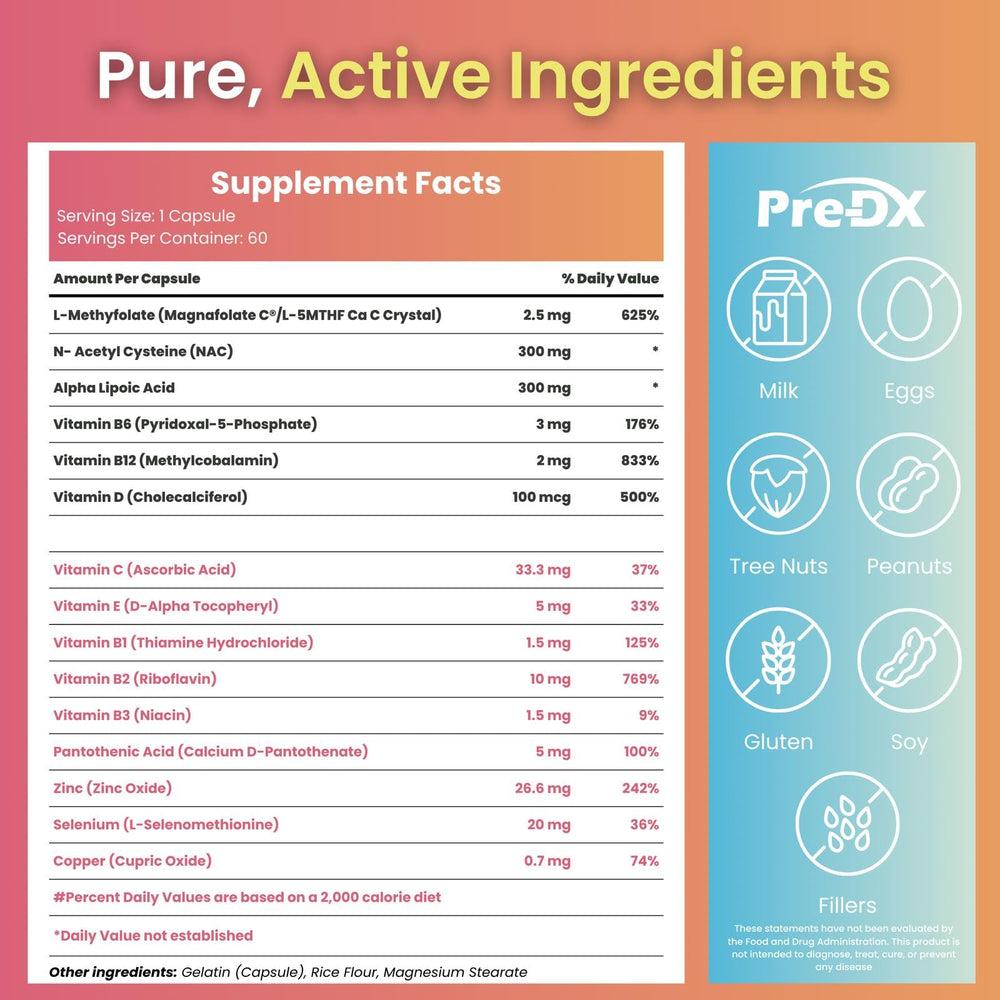 60-count bottle of Pre-DX Nerve Support