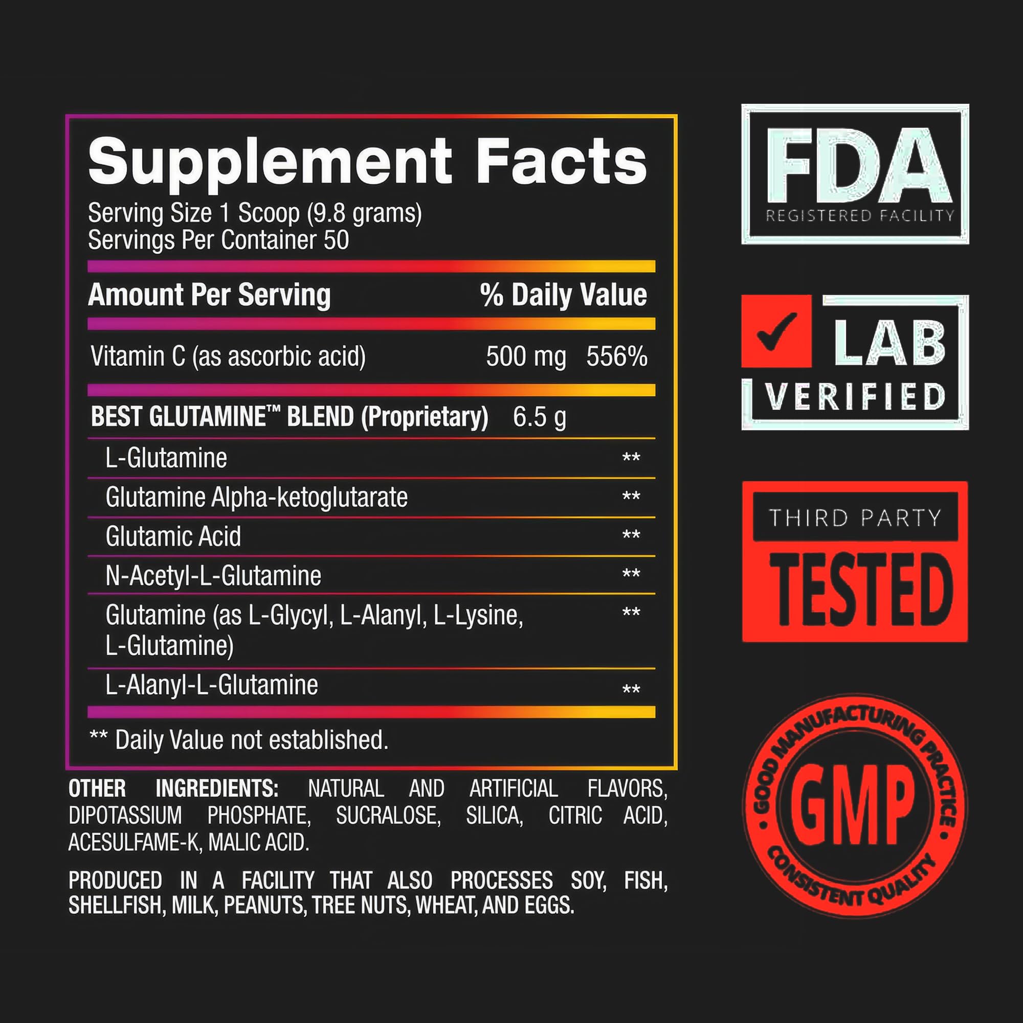 Person mixing glutamine powder for pre/intra/post-workout use