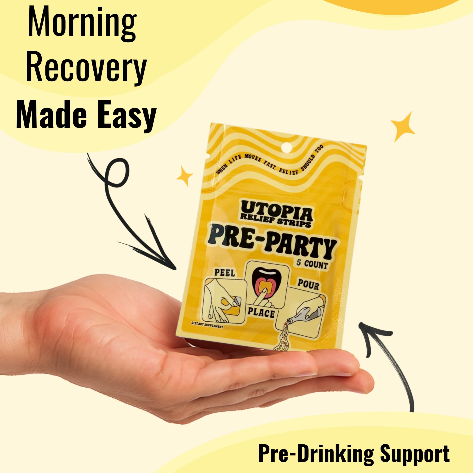 Orange mango flavored Pre Party Strips