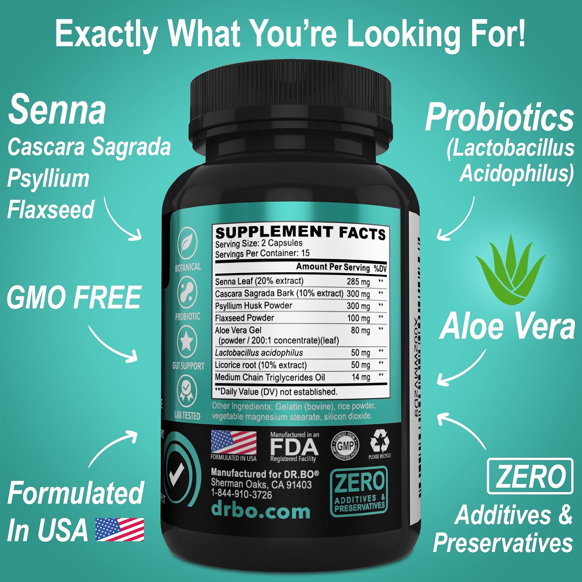 Psyllium husk and flaxseed prebiotic fiber image