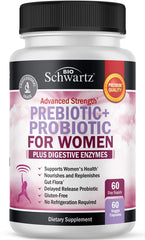 Bottle of prebiotics and probiotics for women – 60 count