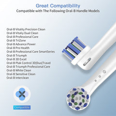 Close-up of Precision Clean bristles on a toothbrush head