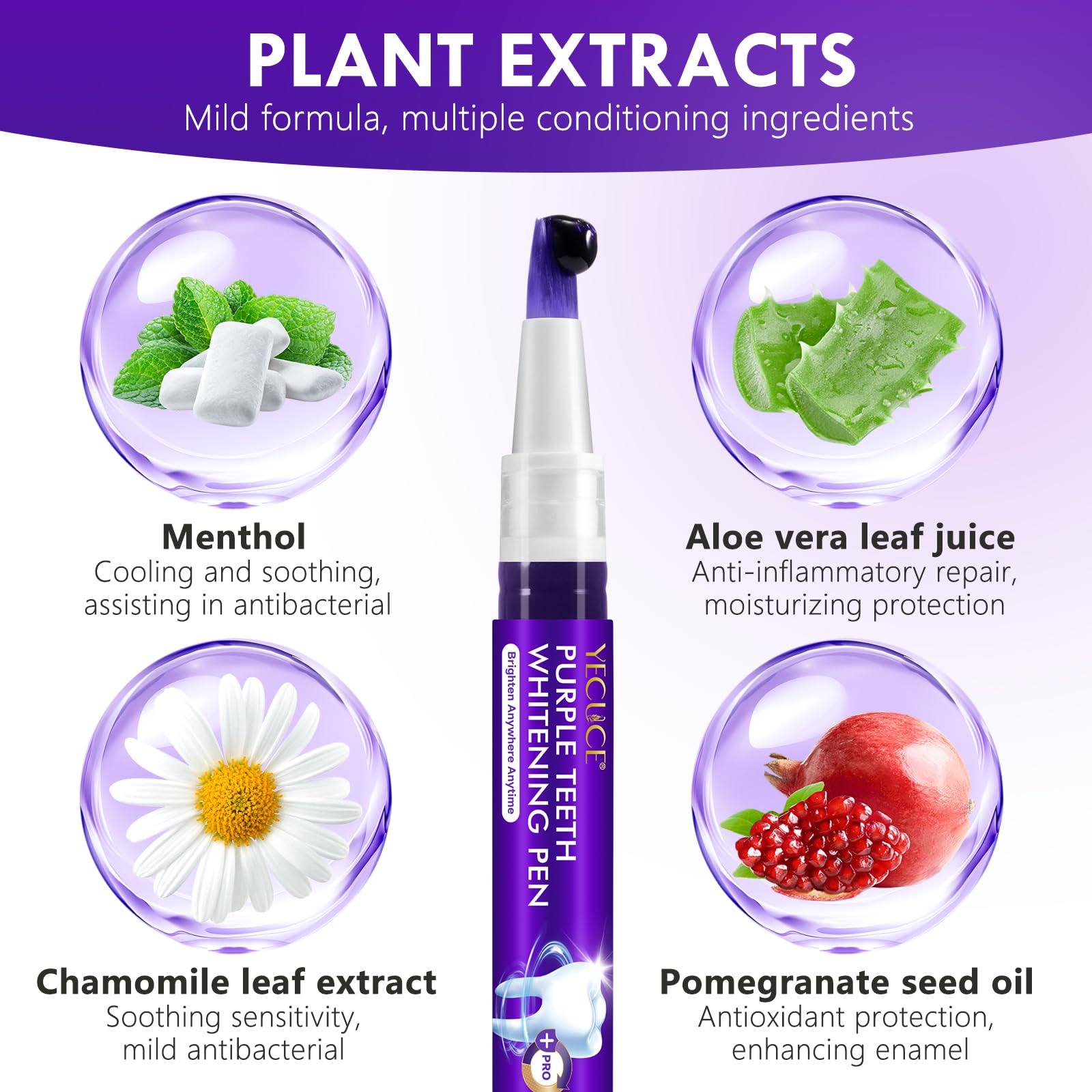 Fine precision whitening pen tip applying gel